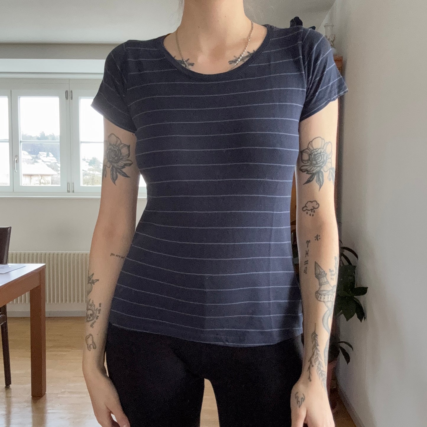 Blue Shirt with purple Stripes | Bern