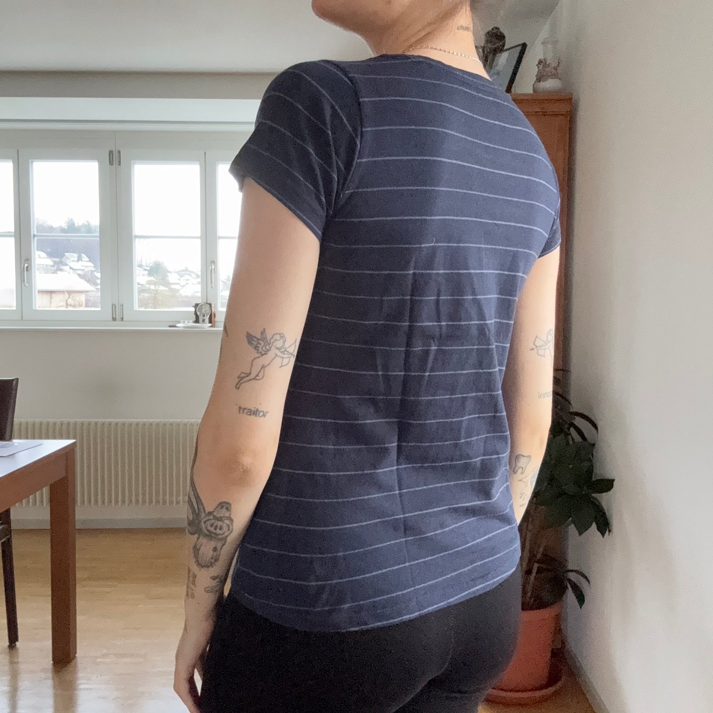 Blue Shirt with purple Stripes | Bern