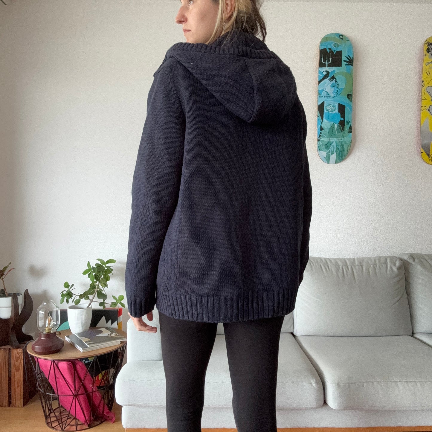 Blaue Jacke