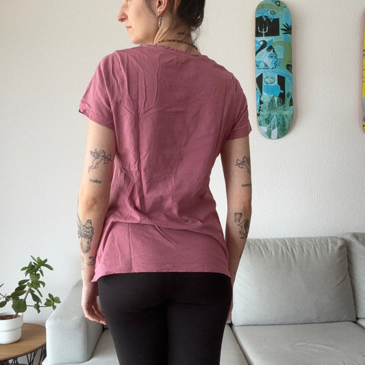 Pinkes Shirt mit Frontprint