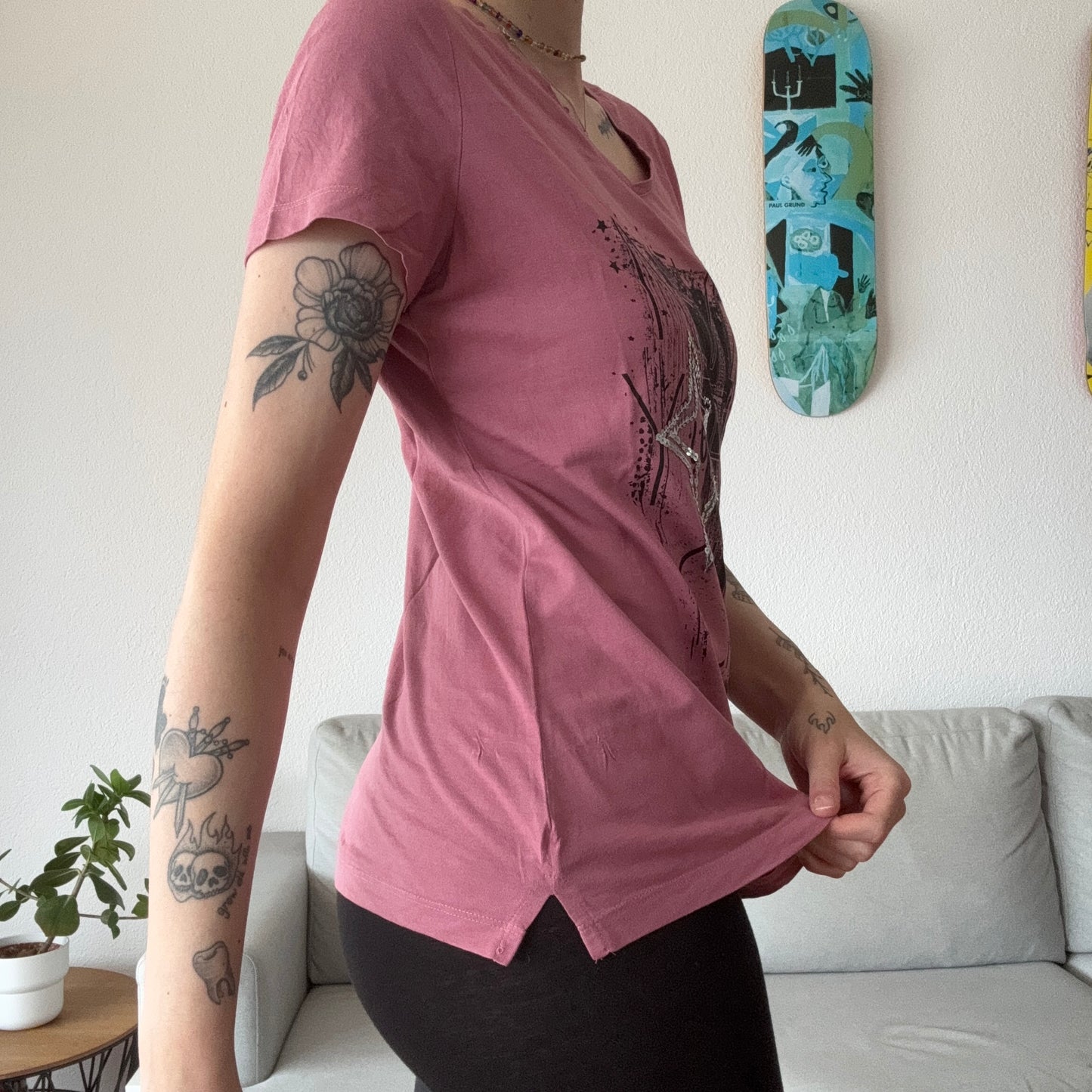 Pink Shirt with frontprint | Bern