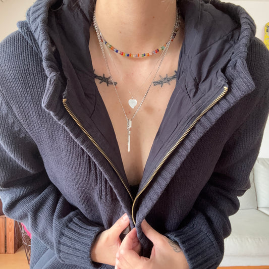 Blaue Jacke