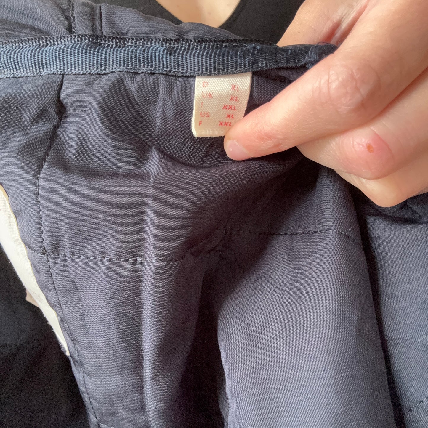 Blaue Jacke