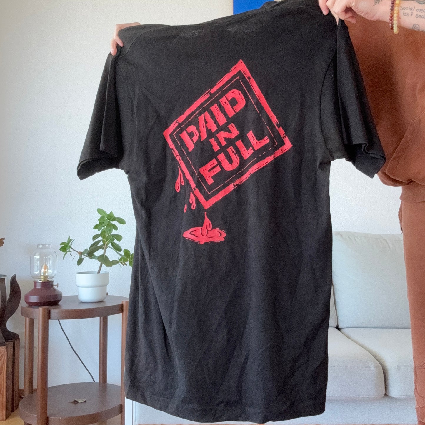 Black Shirt with back and front print | Bern