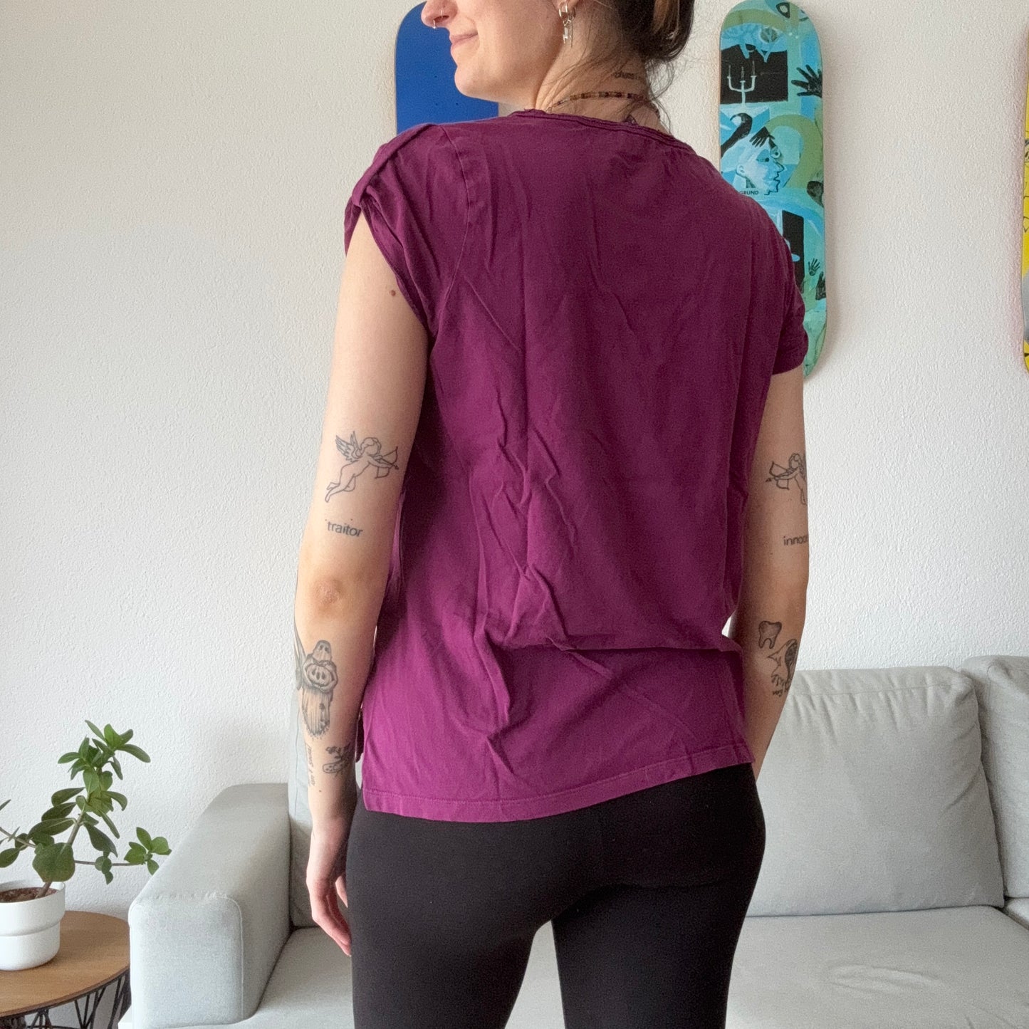 Purple Shirt with front Print | Bern