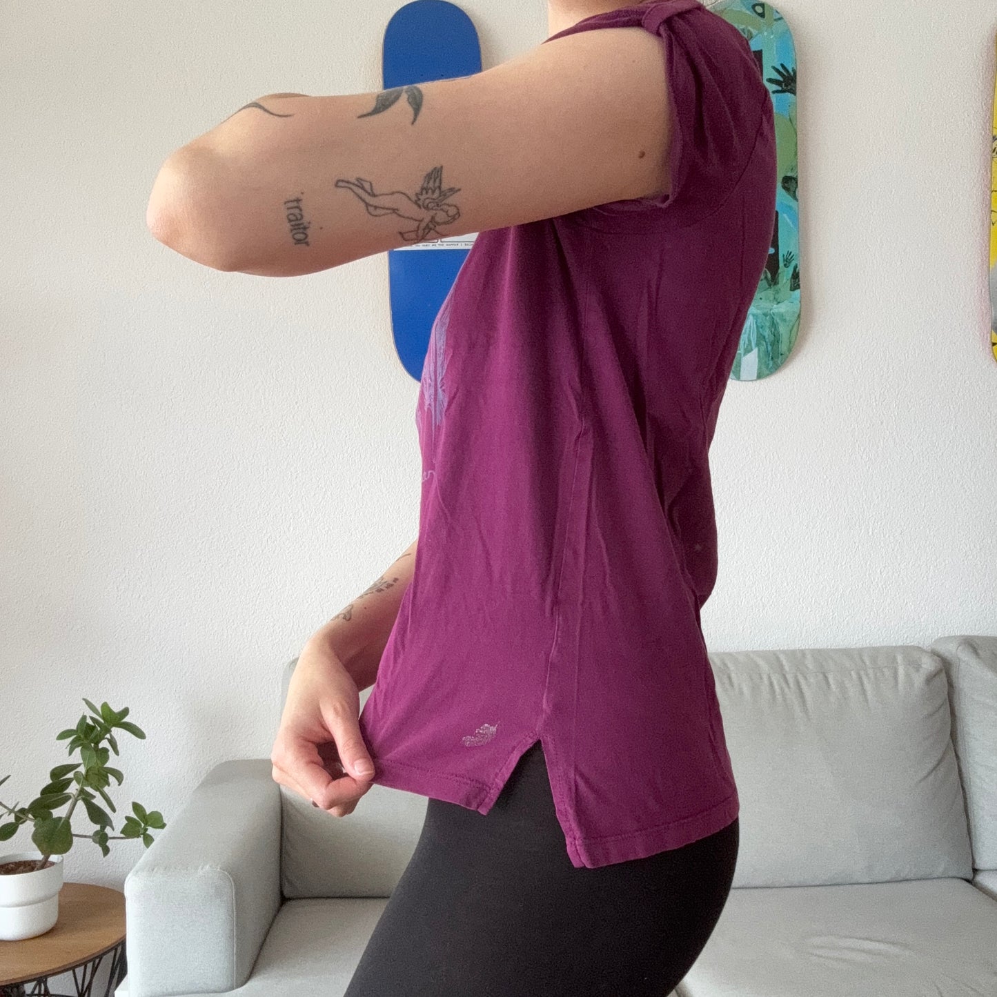 Purple Shirt with front Print | Bern