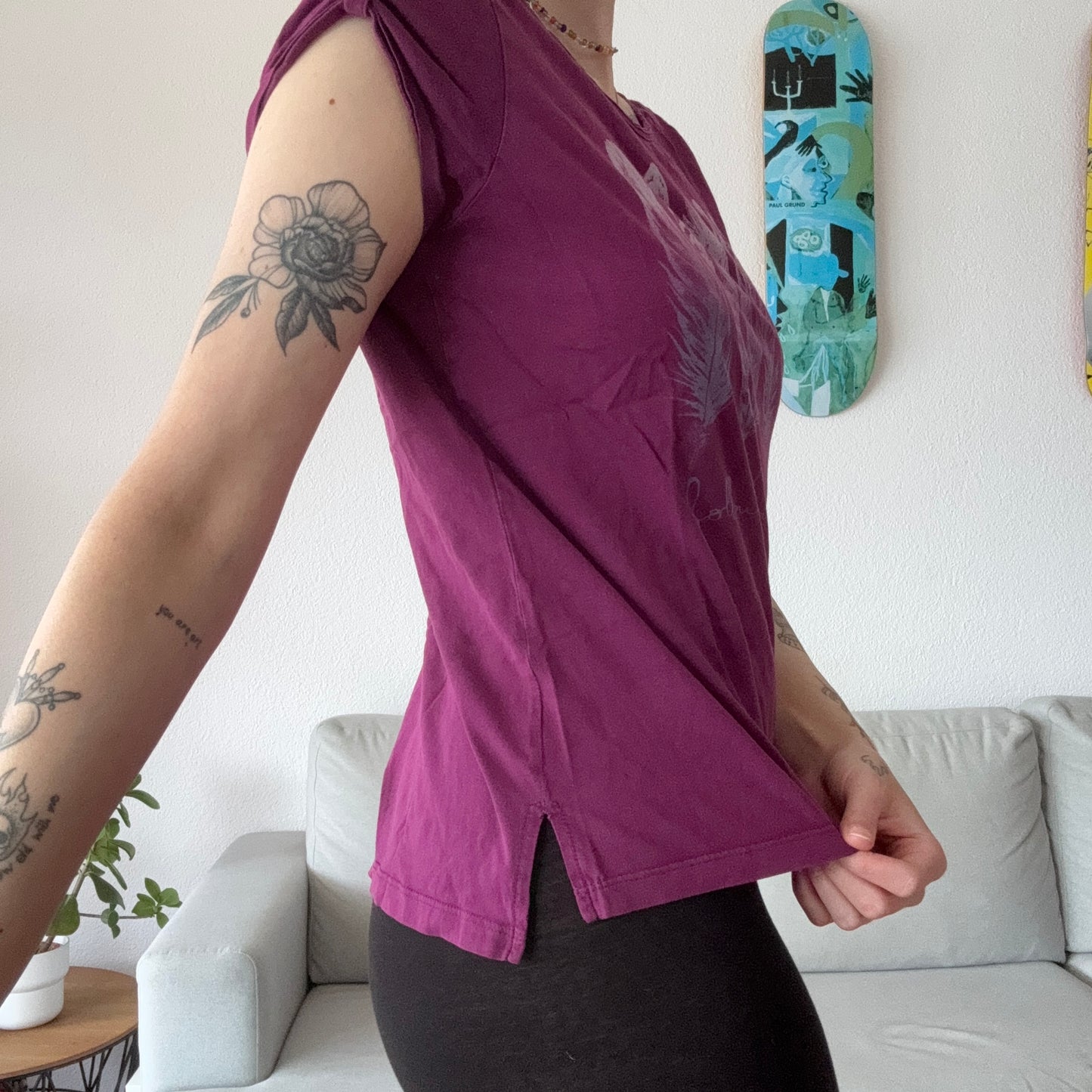 Purple Shirt with front Print | Bern