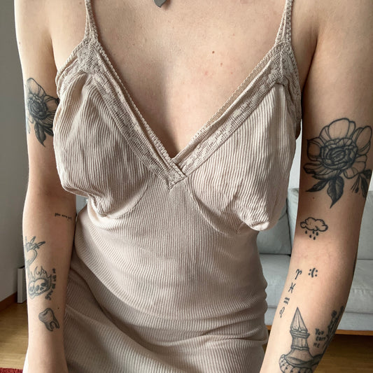 Vintage Beige Dress | Bern