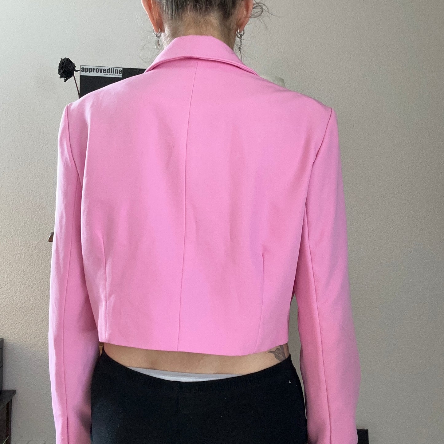 Pink cropped Blazer | Bern