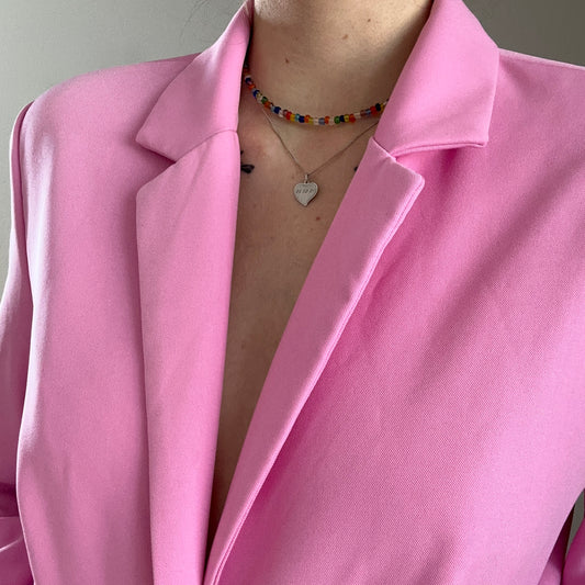 Pink cropped Blazer | Bern