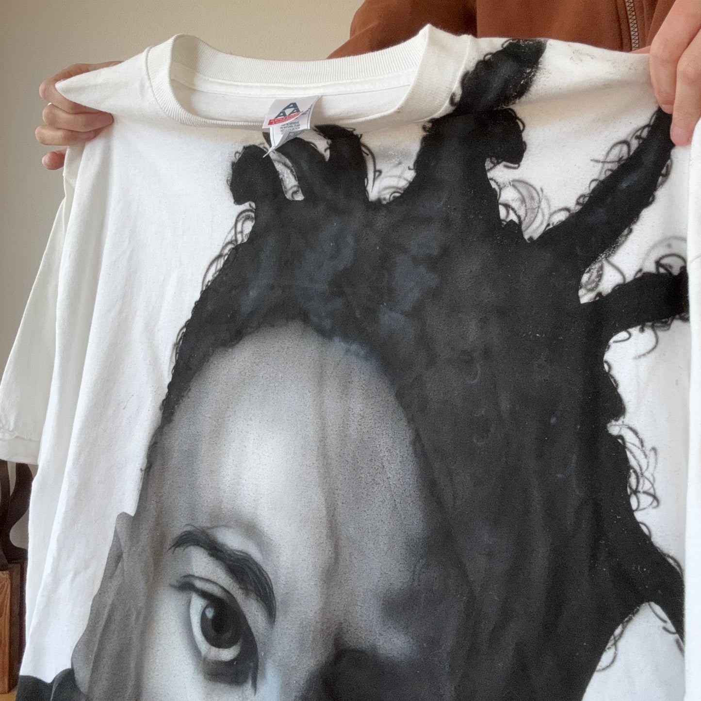 White Shirt with Front Print