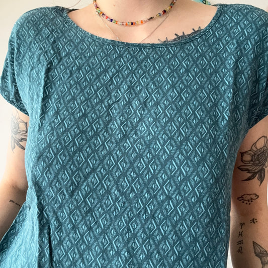 Blue Shirt with blue Pattern | Bern