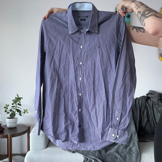 Blue Tommy Hilfiger Blouse with white Stripes | Bern