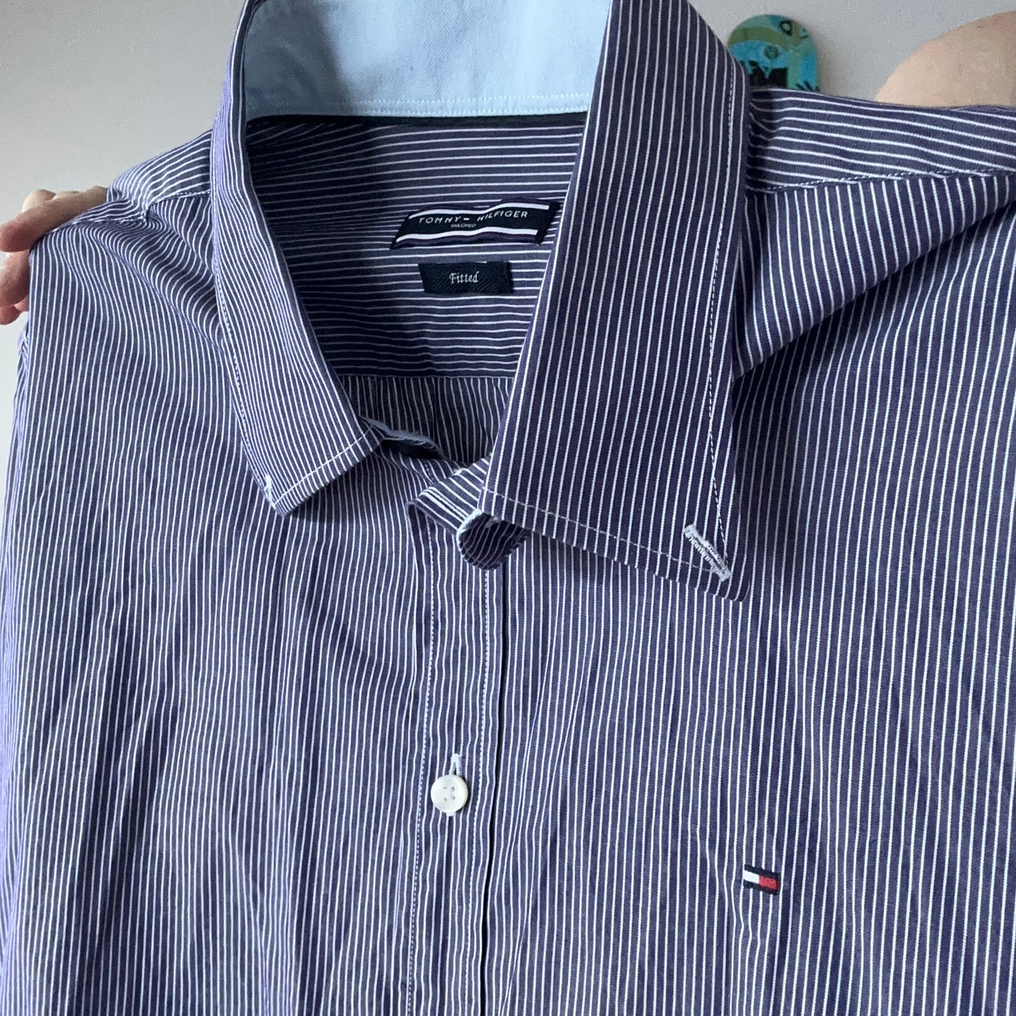 Blue Tommy Hilfiger Blouse with white Stripes | Bern