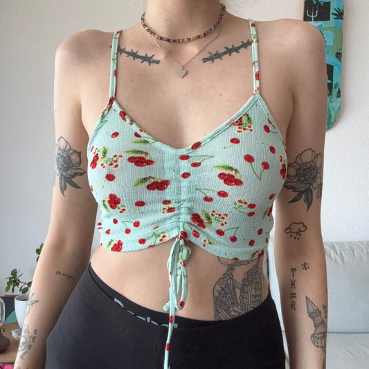 Blue Top with Flower Print | Bern