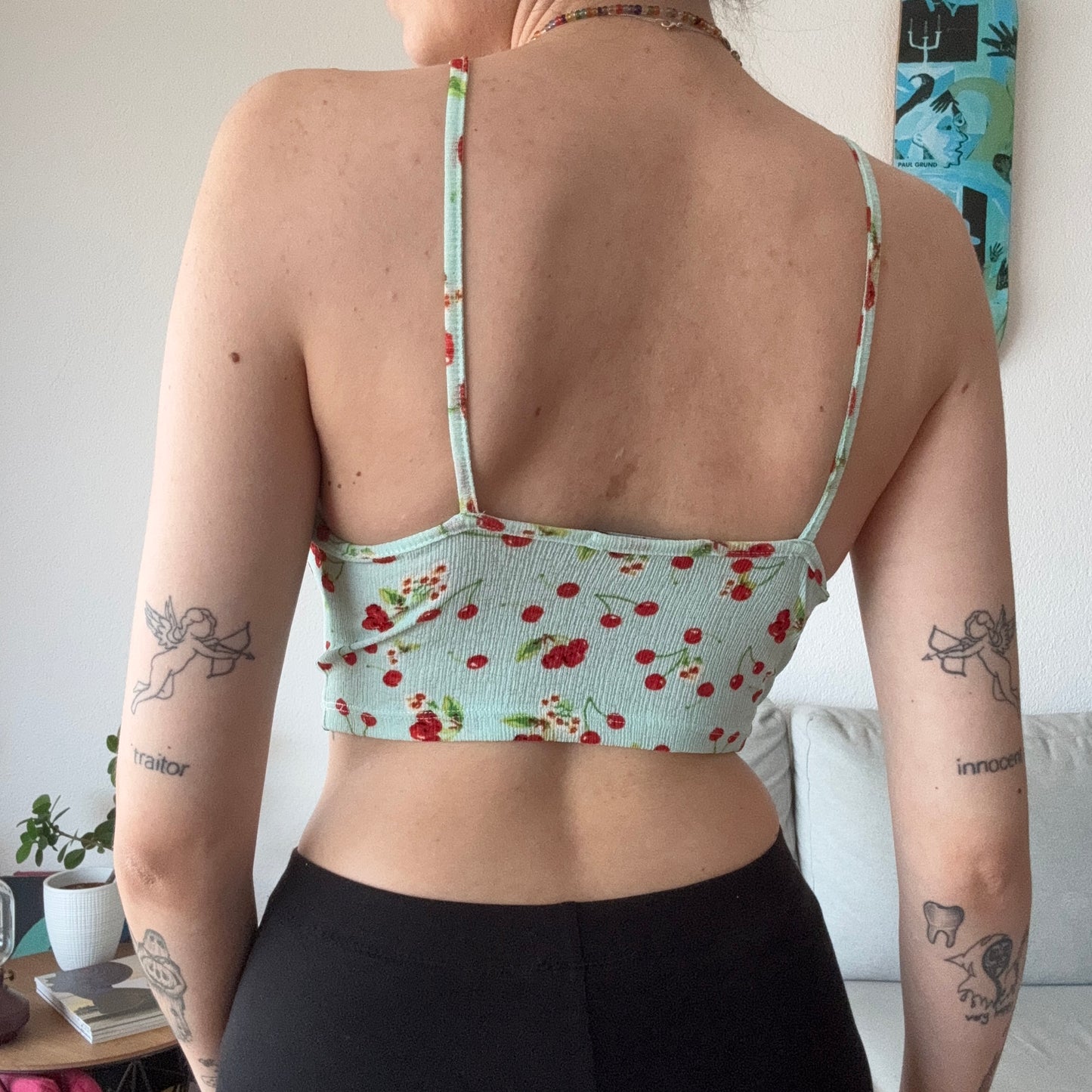 Blue Top with Flower Print | Bern
