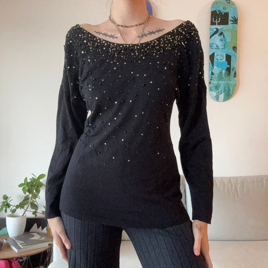 Black Longsleeve with cute details