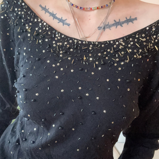 Black Longsleeve with cute details