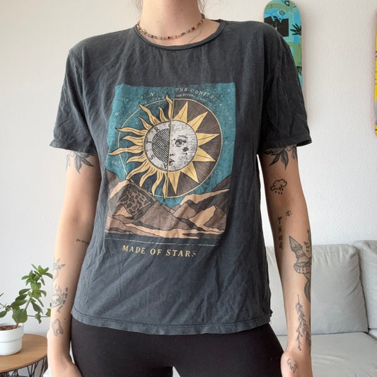 Gray Shirt with Front Print