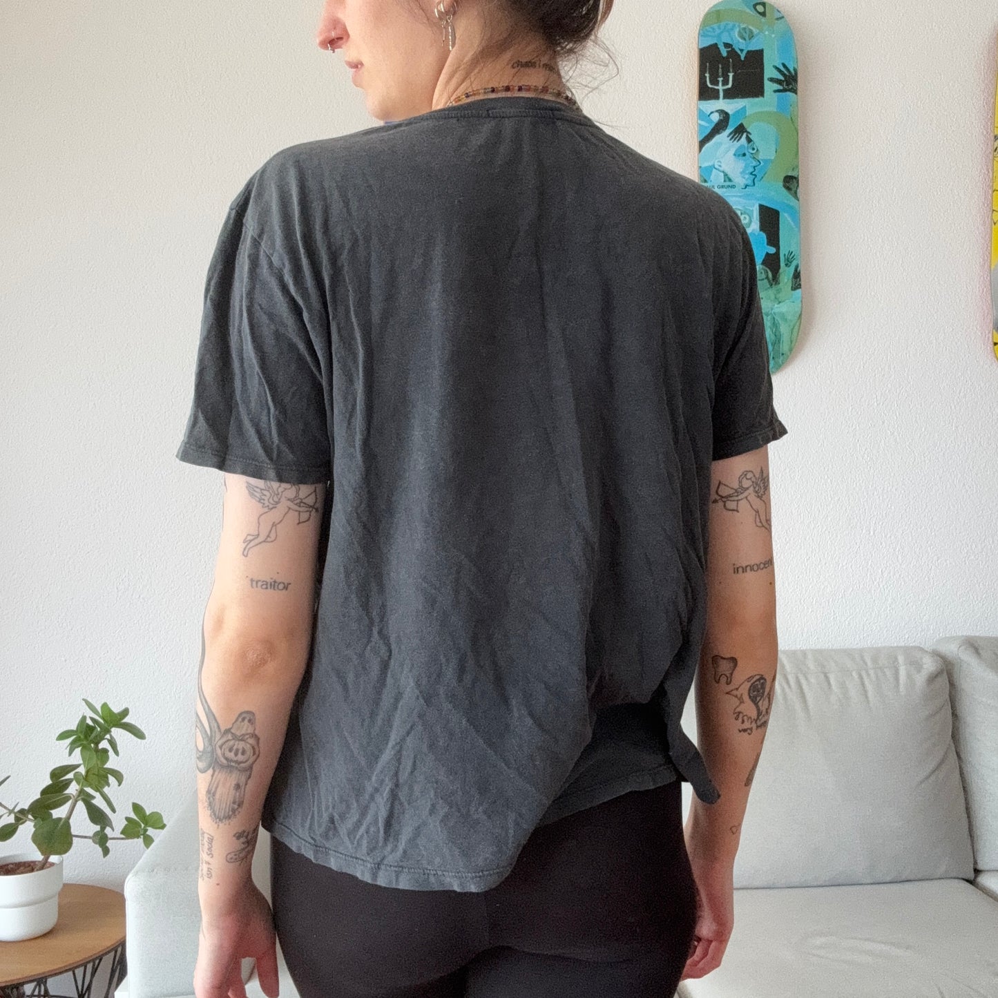 Gray Shirt with Front Print
