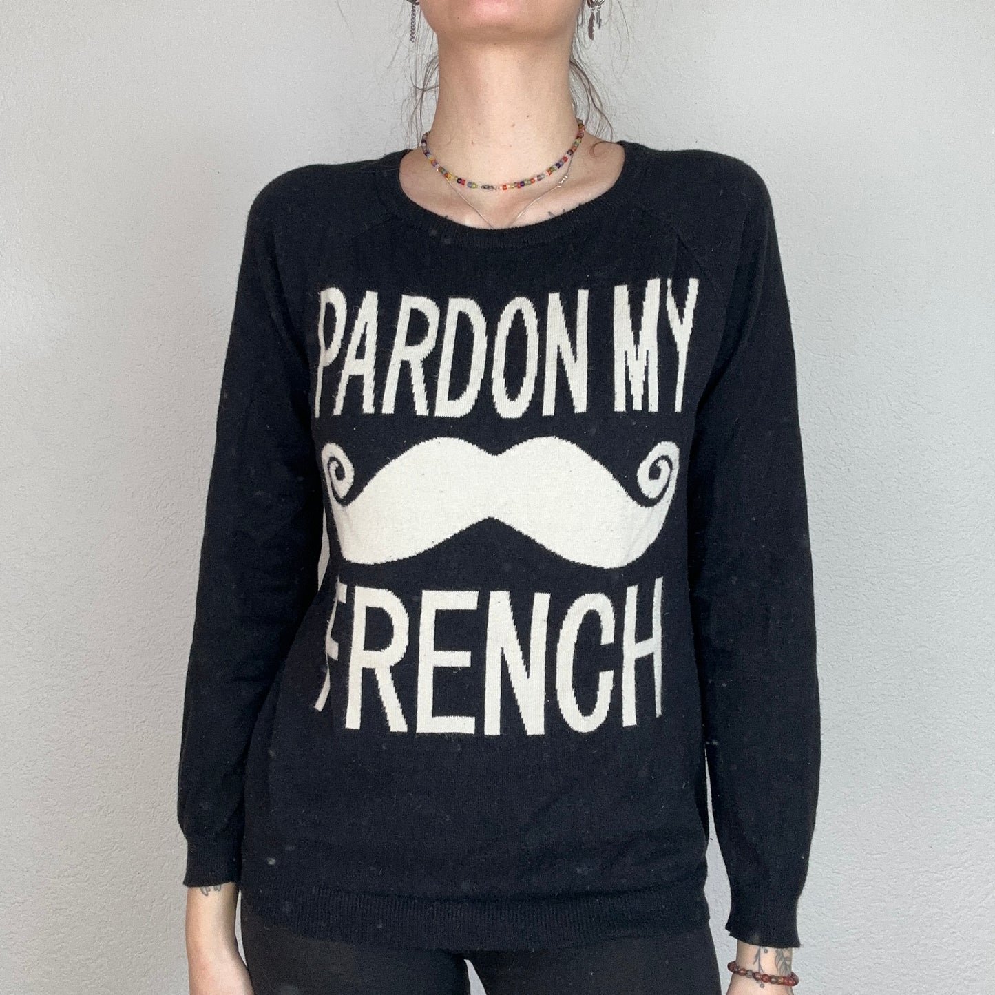 Pull en tricot noir | Bern