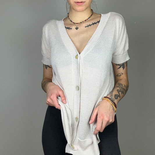 Beige Shirt Cardigan | Bern