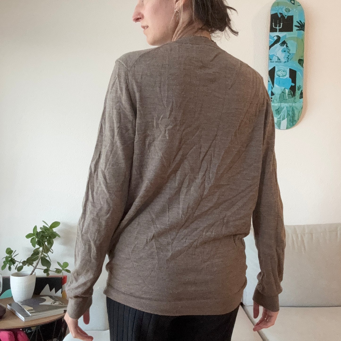 Beiges Langarmshirt