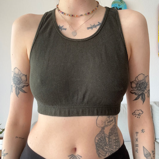 Green cropped Top | Bern