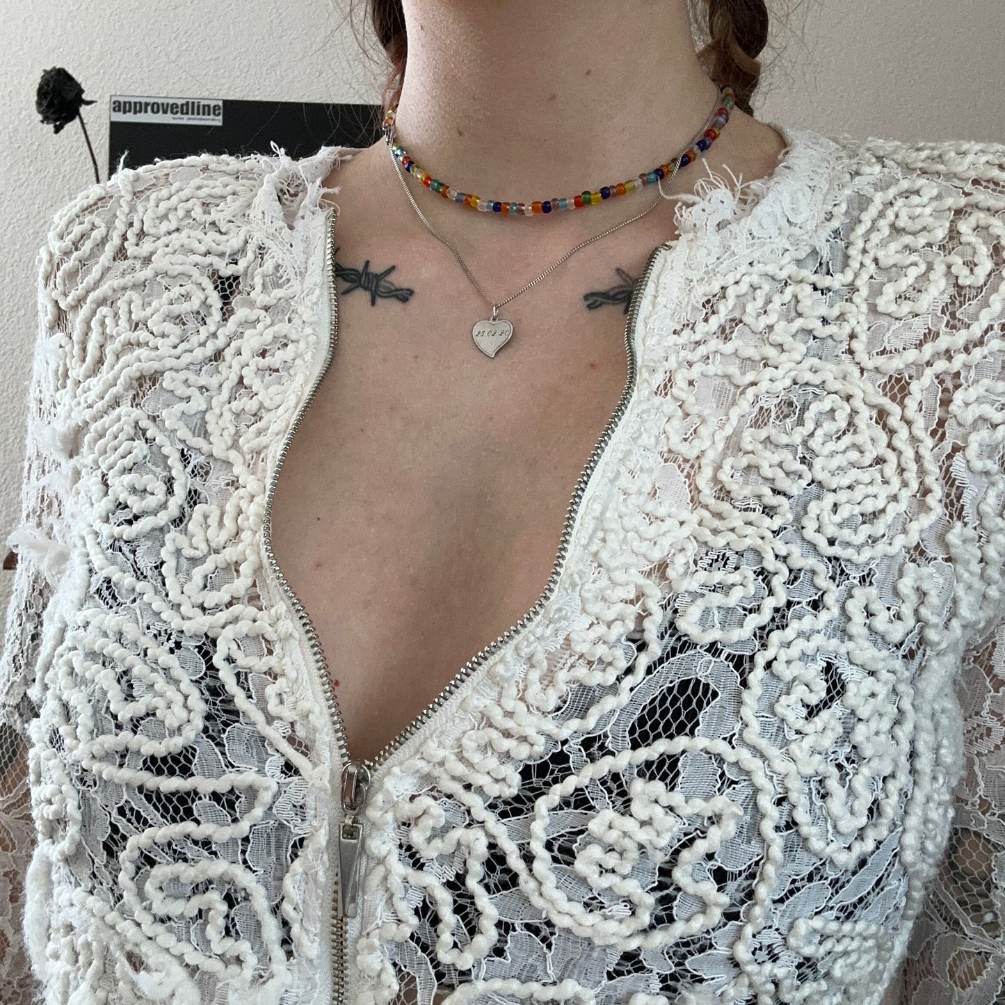 Y2K White lace Jacket | Bern