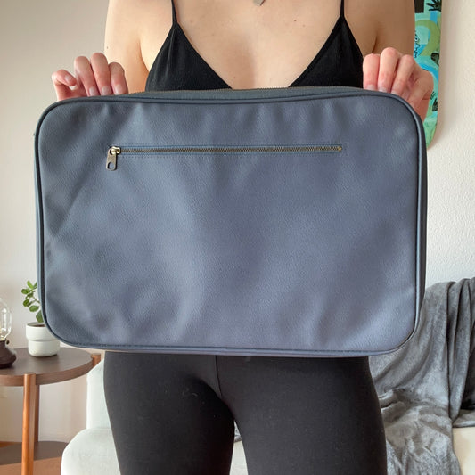 Vintage Blue Laptop or Document Bag