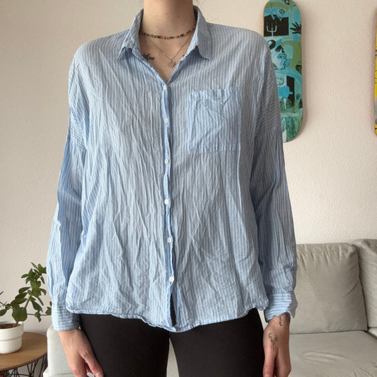 Blue Blouse with white Stripes | Bern