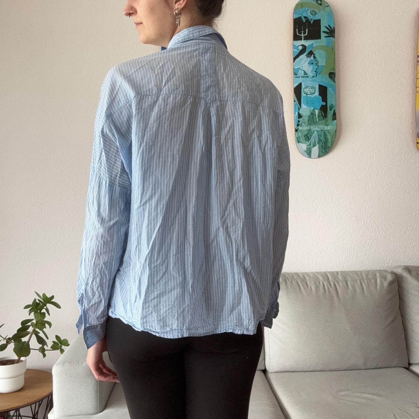 Blue Blouse with white Stripes | Bern