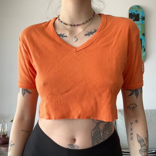 Orange cropped shirt | Bern