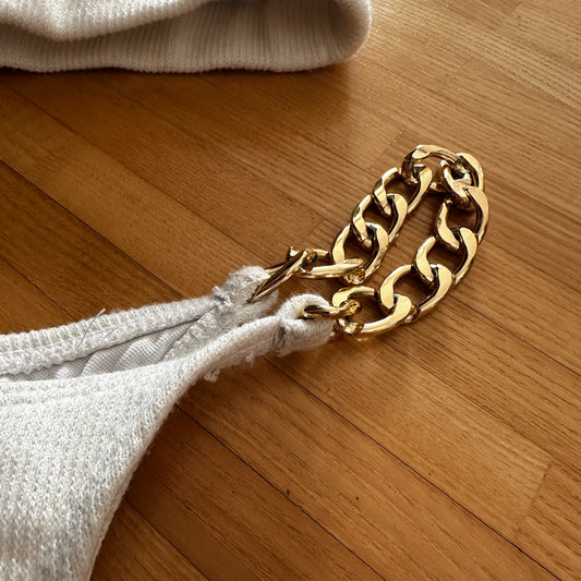 Bikini blanc avec détails dorés | Berne