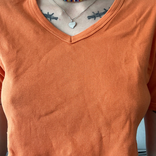 Orange cropped shirt | Bern