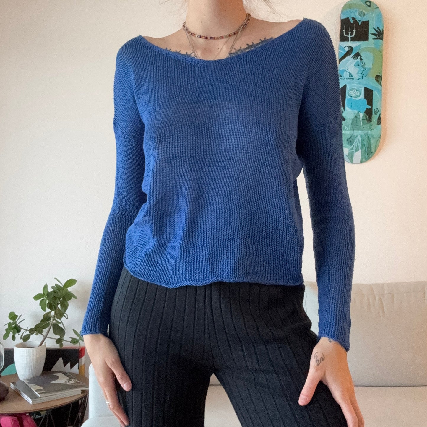 Blue Knit Longsleeve|Bern