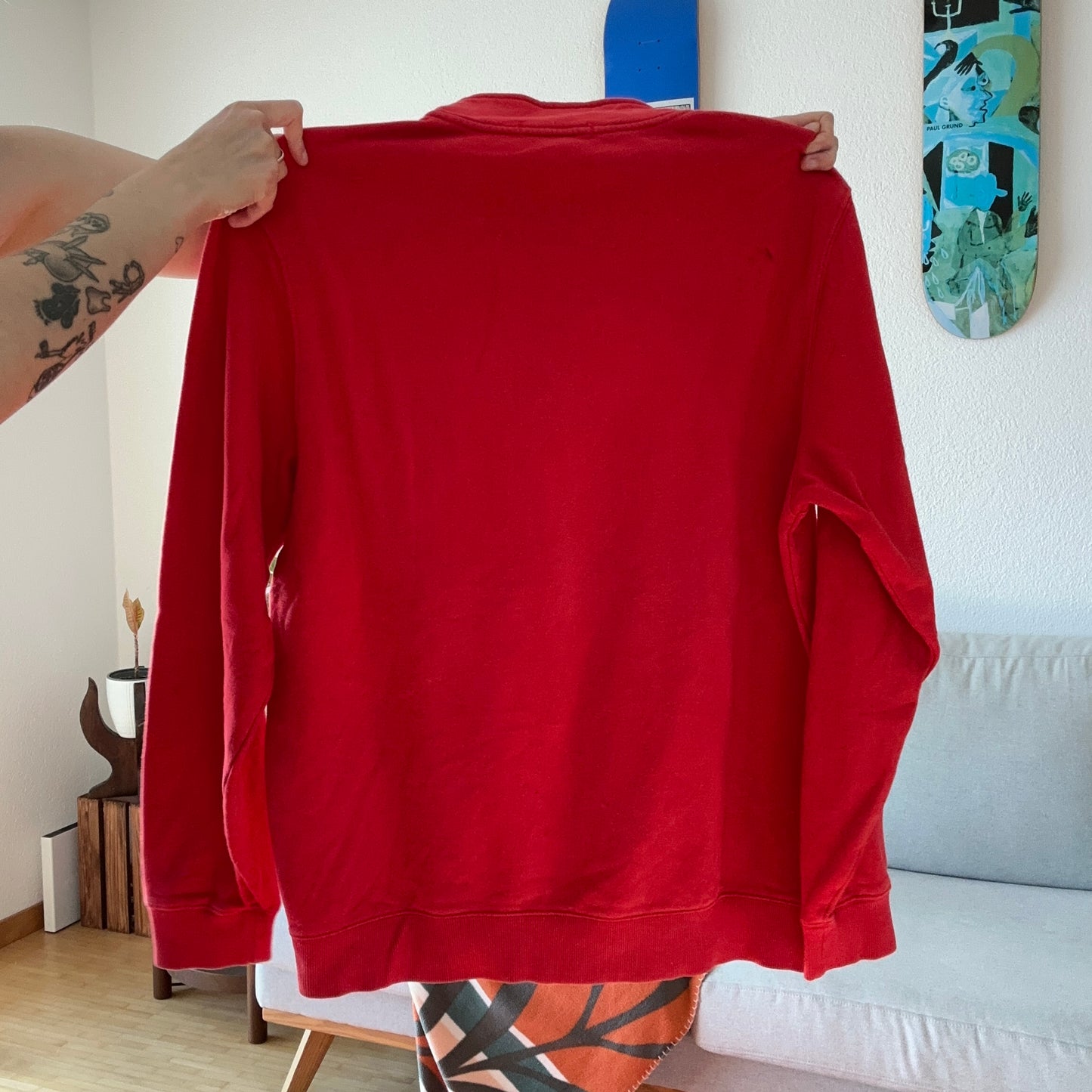 Pull rouge à demi-zip | Bern