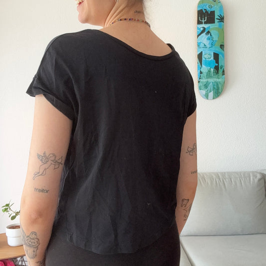 Black cropped Shirt | Bern