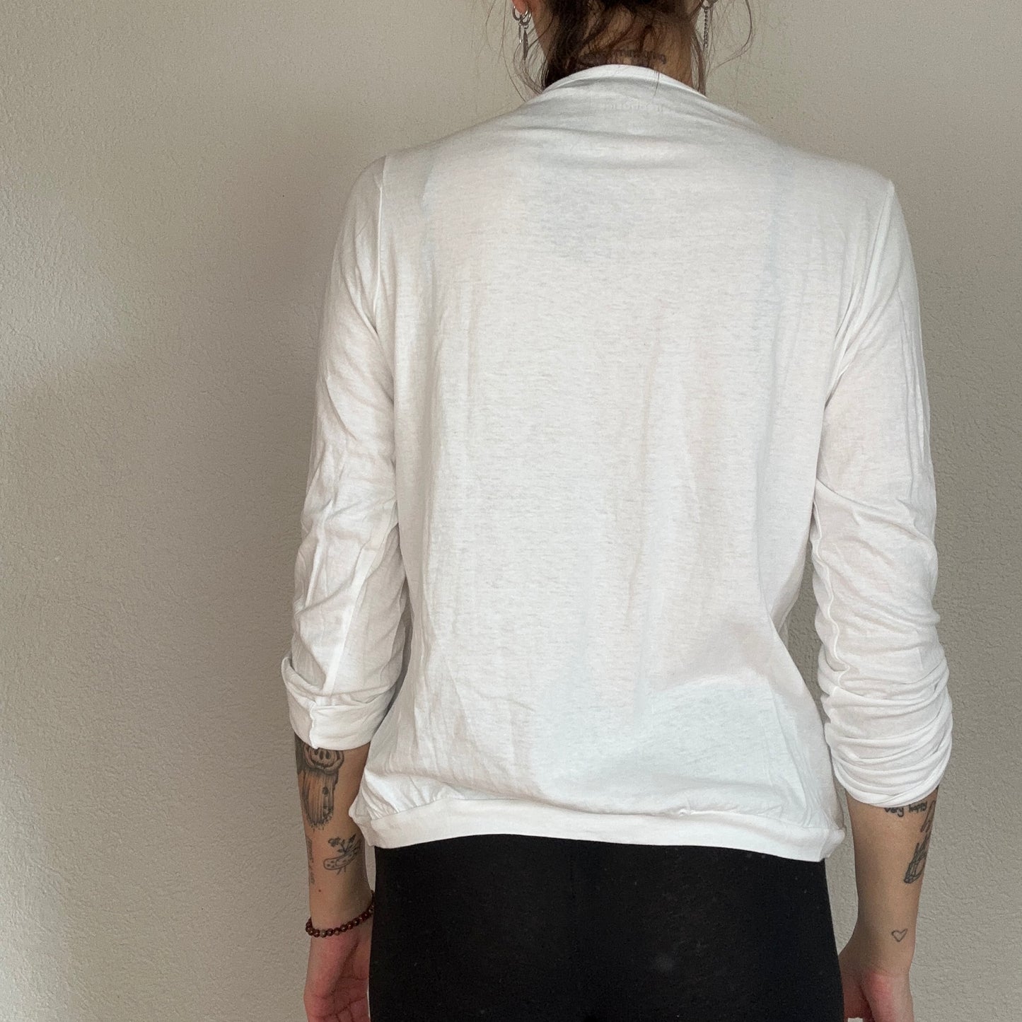 White 3/4 Longsleeve