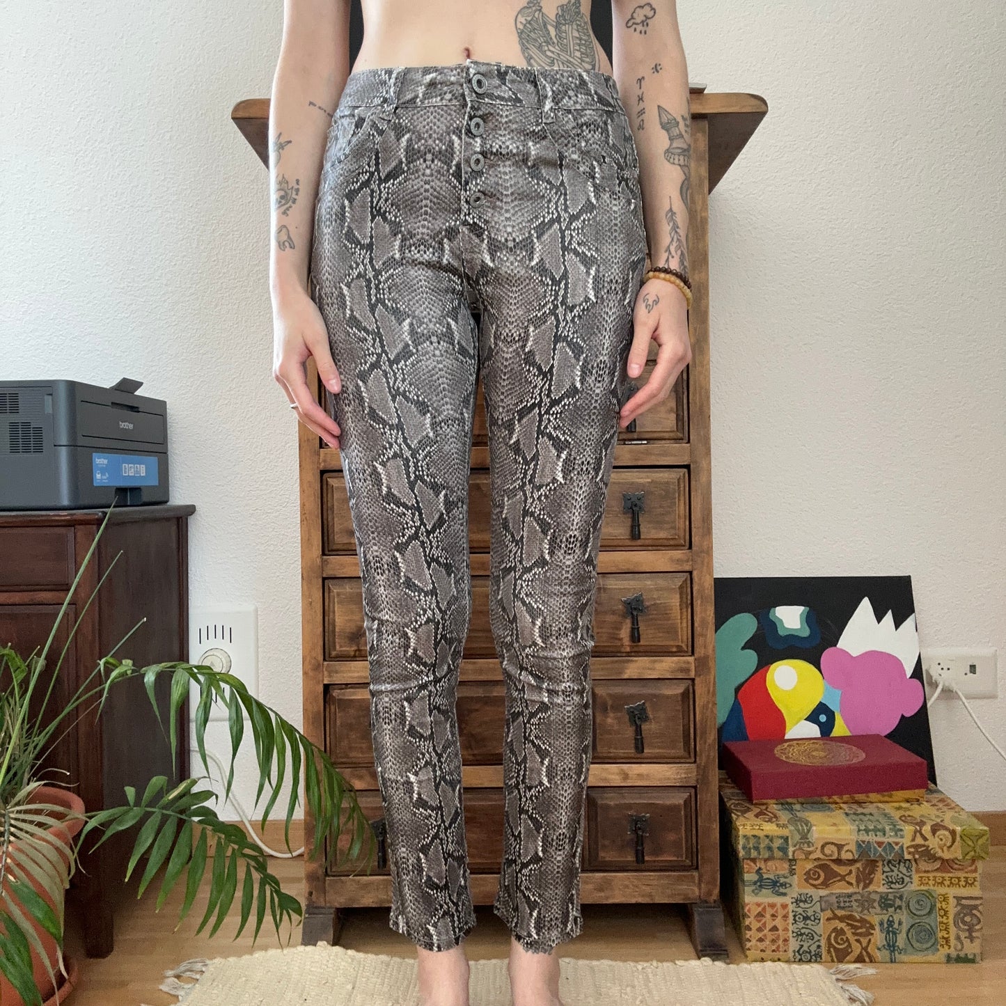 Snake Print Pants | Bern