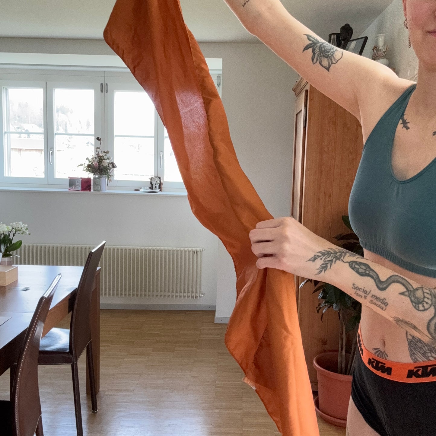 Vintage Orange Scarf | Bern