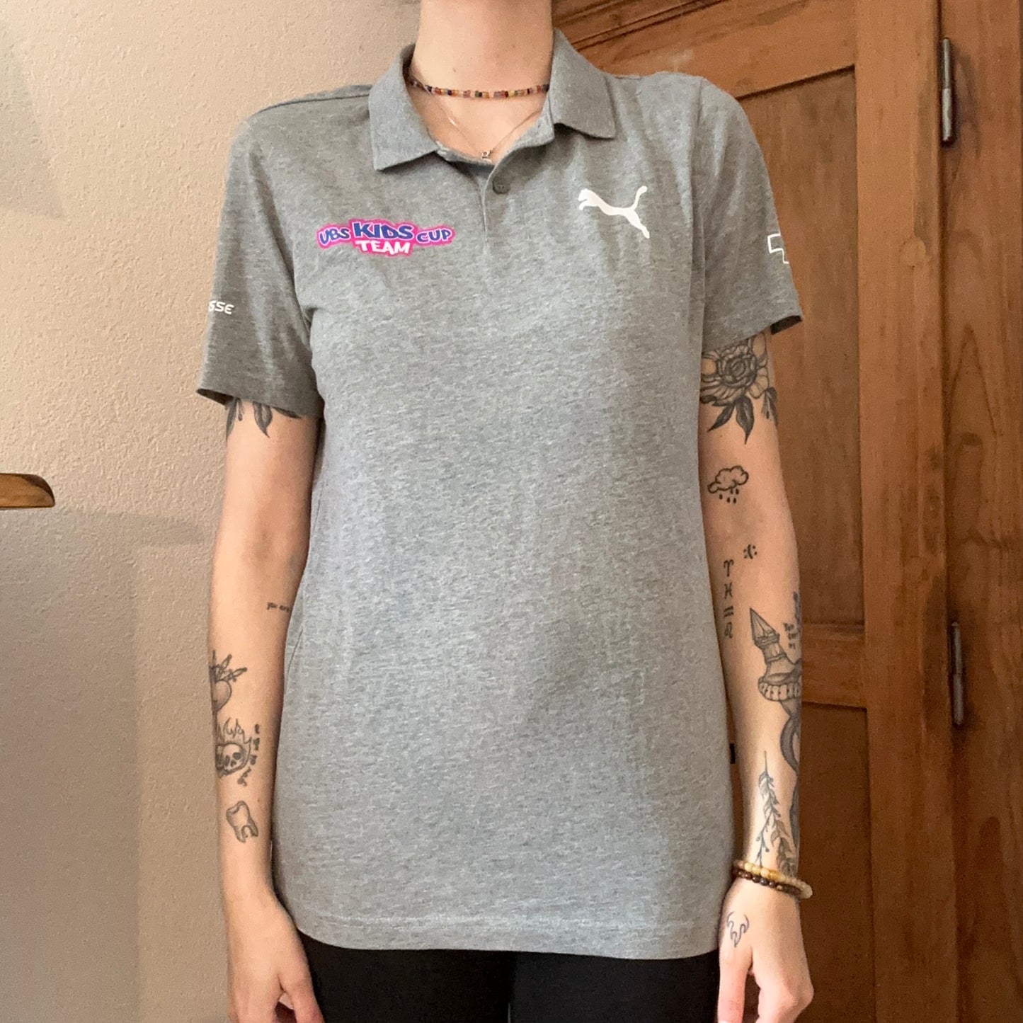 Gray Puma Polo Shirt