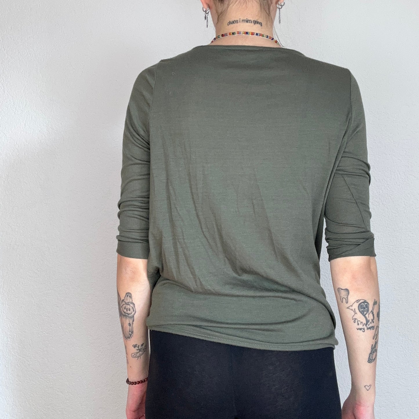 Green 3/4 Longsleeve