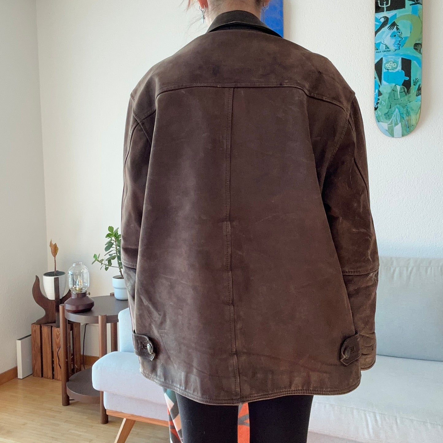 Veste en cuir marron | Berne