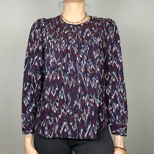 Purple colorful Blouse | Bern