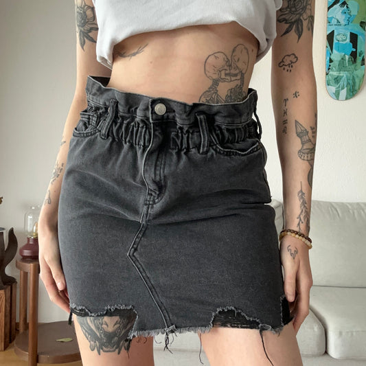 Black Jeans Skirt