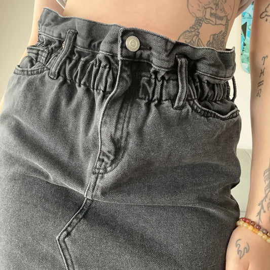 Black Jeans Skirt