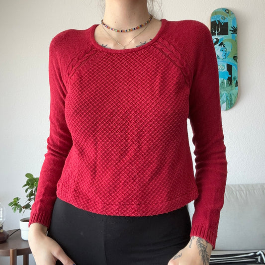 Red Knit Longsleeve | Bern