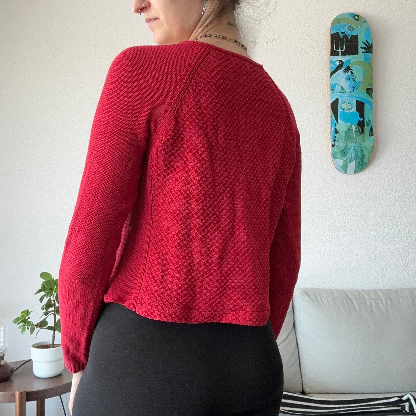 Red Knit Longsleeve | Bern