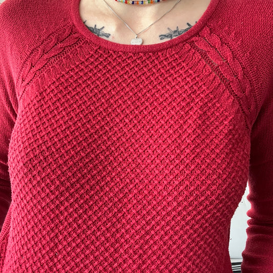 Red Knit Longsleeve | Bern